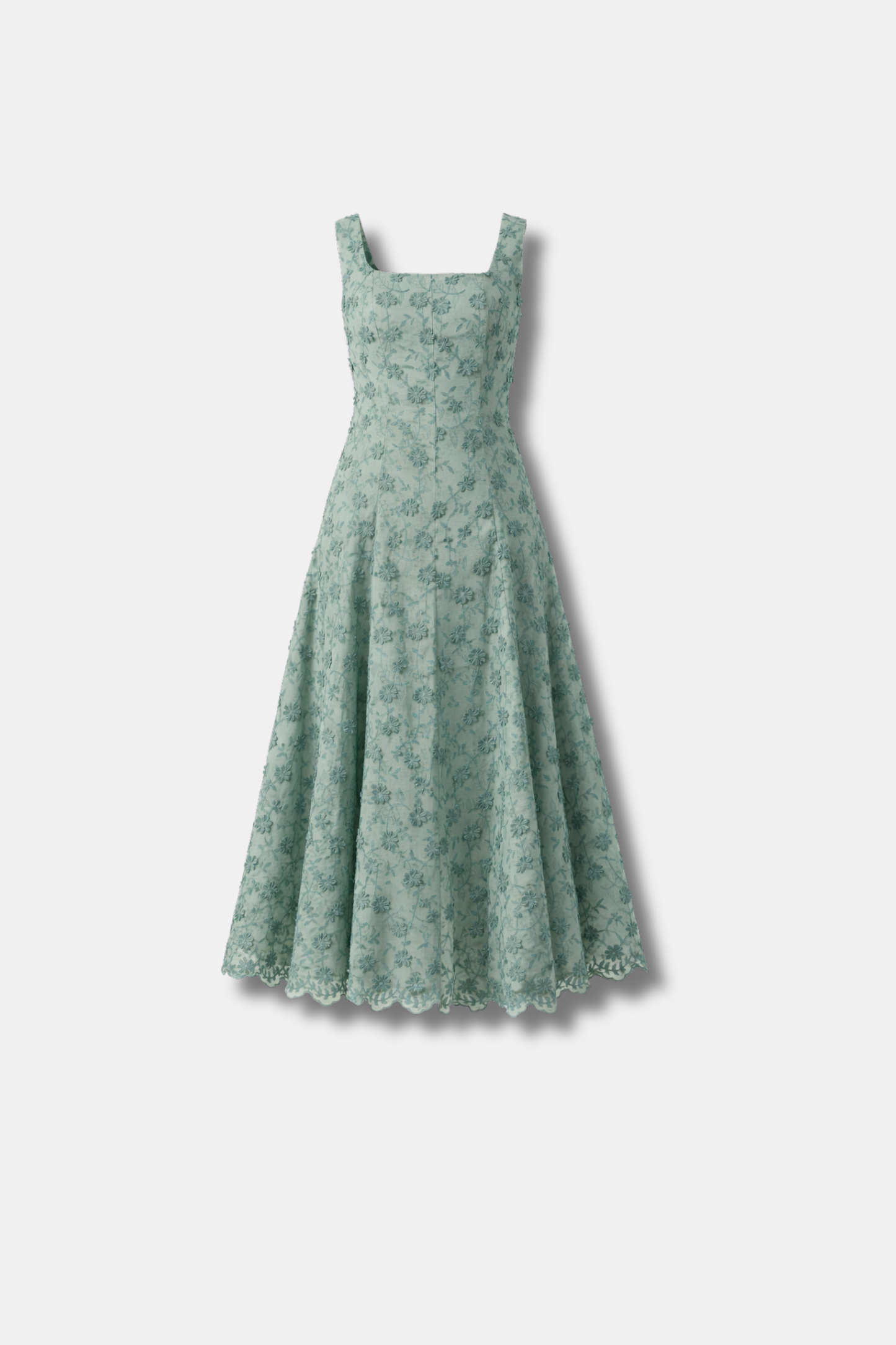 VESTIDO FLORA VERDE AGUA