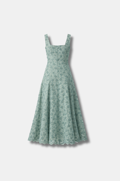 VESTIDO FLORA VERDE AGUA