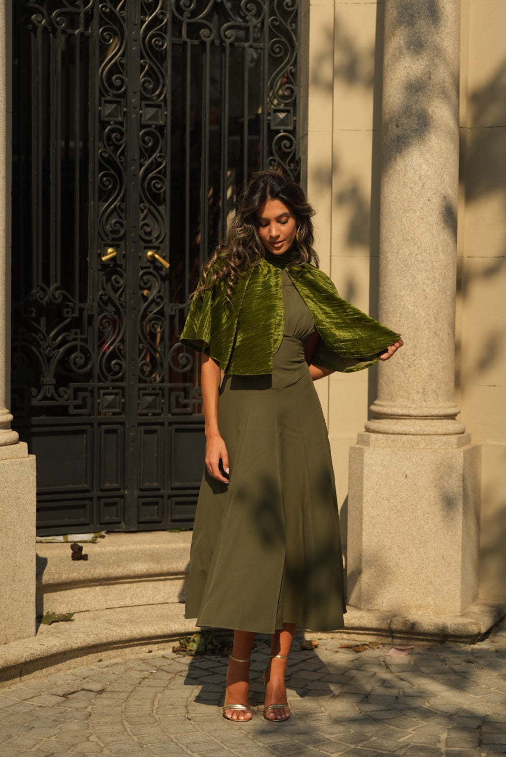 CAPA SIENA TERCIOPELO VERDE KAKI