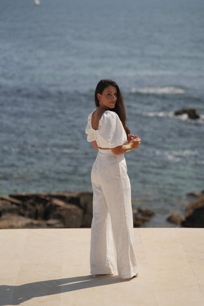 PANTALÓN PEONÍA BLANCO