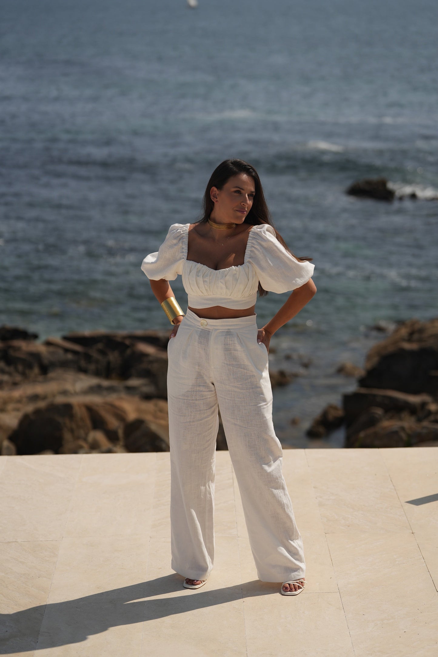 PANTALÓN PEONÍA BLANCO